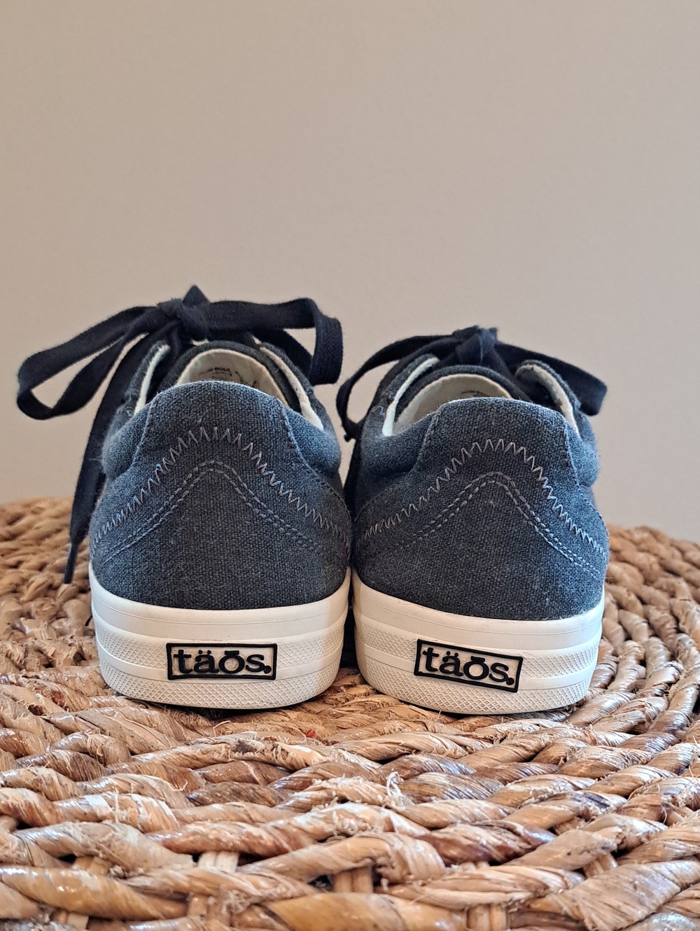 Taos Womens Plim Soul Grey Canvas Athleisure/Casual/Preppy Low Sneakers 7 - Picture 5 of 8
